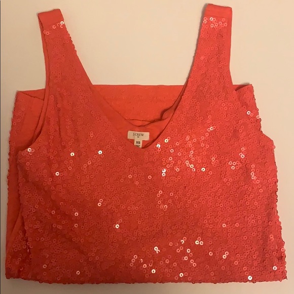 J Crew Pink Sequin Tank Top (size: XS) - Picture 5 of 5